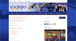 Desktop Screenshot of indigogymnastics.com