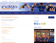 Tablet Screenshot of indigogymnastics.com